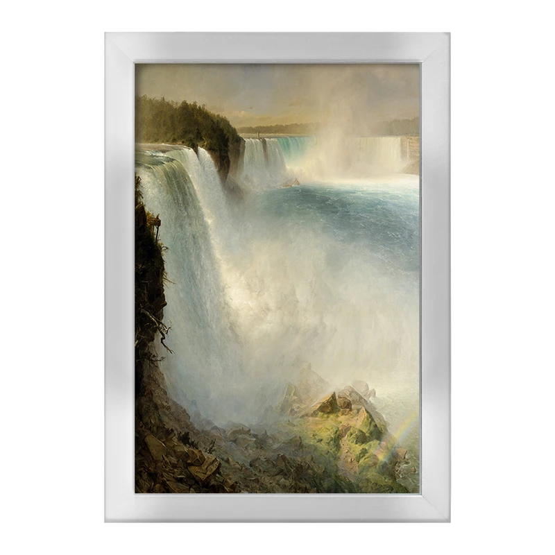 تابلو خندالو طرح نقاشی آبشار نیاگارا اثر فردریک ادوین چرچ کد F12369