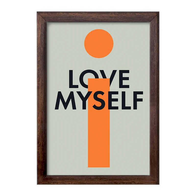 تابلو خندالو طرح Love My Self کد F10782