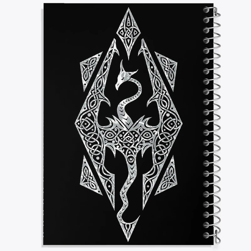 دفتر طراحی 50 برگ خندالو طرح بازی اسکایریم (Skyrim) کد 32769