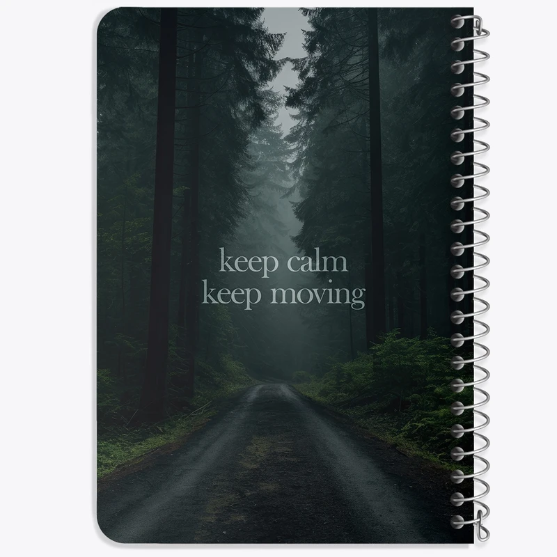 دفتر یادداشت 50 برگ خندالو طرح Keep Calm Keep Moving کد F242
