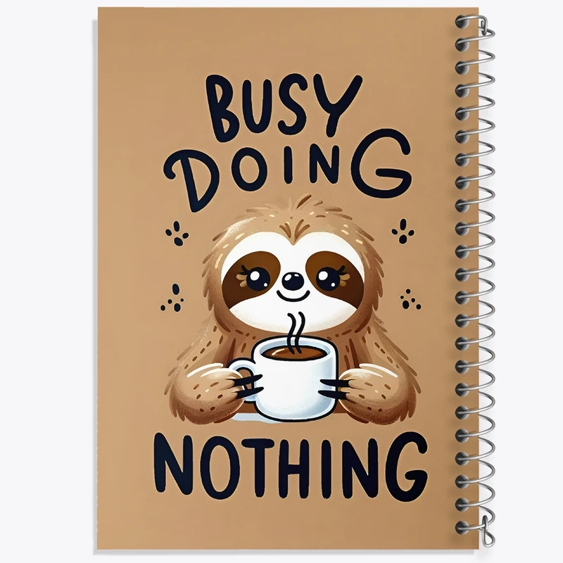 دفتر لیست خرید 50 برگ خندالو طرح تنبل بامزه کد F9365