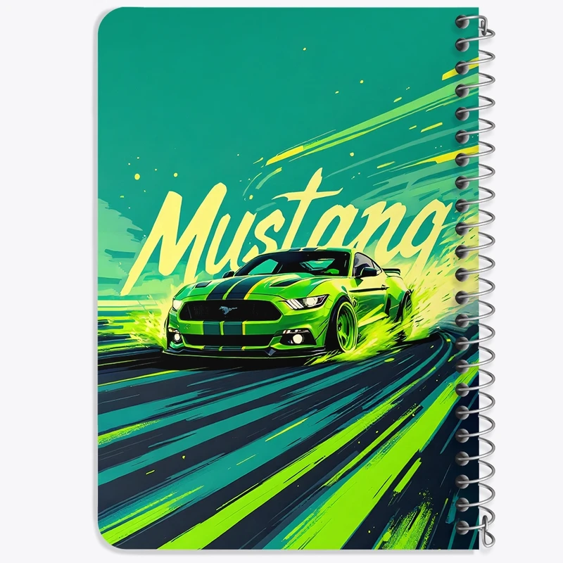 دفتر یادداشت 50 برگ خندالو طرح فورد (Ford Mustang) کد F13732