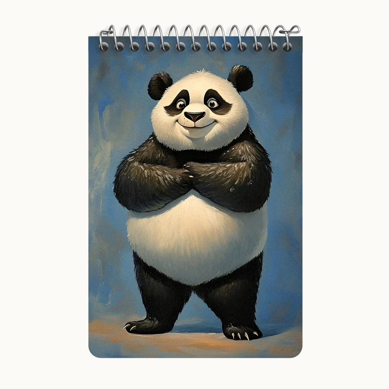 دفتر یادداشت 50 برگ خندالو طرح پاندا بامزه کد F7169