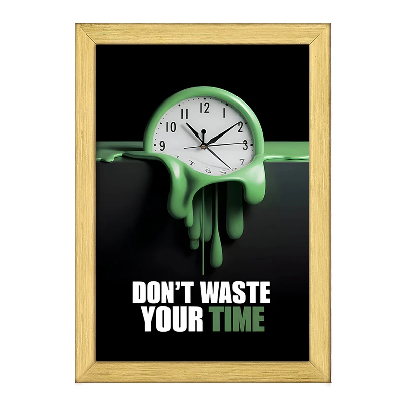 تابلو خندالو طرح Don't Waste Your Time کد F10615