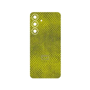 MAHOOT Yellow Snake Skin Cover Sticker for Samsung Galaxy S25 FE