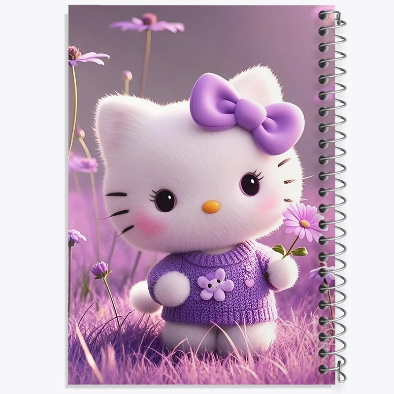 دفتر مشق 50 برگ خندالو طرح هلو کیتی کد F10314
