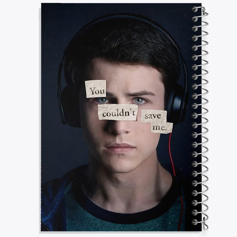 دفتر طراحی 50 برگ خندالو طرح کلی جانسن 13دلیل برای اینکه Reasons Why13  کد 20334