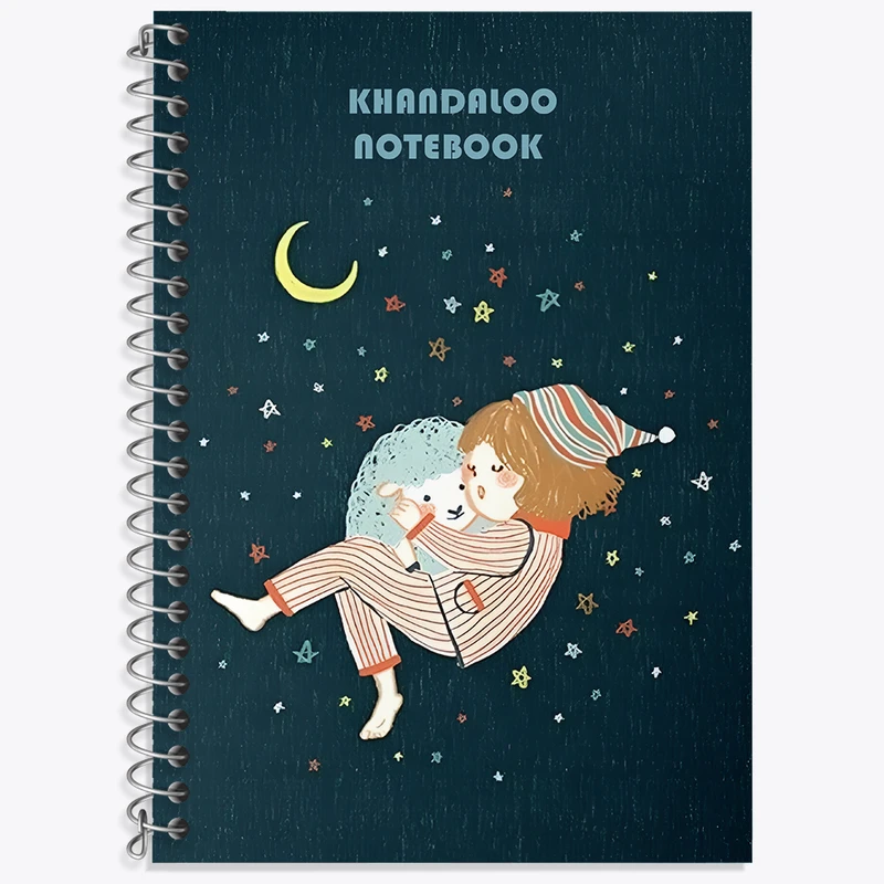 دفتر زبان 50 برگ خندالو طرح دختر و گوسفند کد N6378