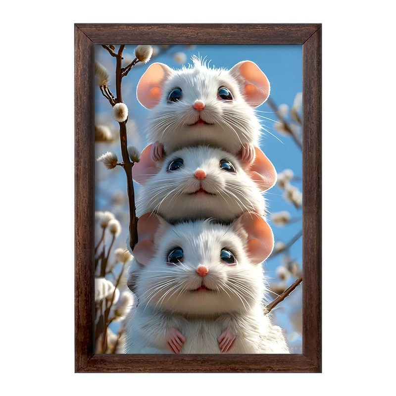 تابلو خندالو طرح موش های بازیگوش کد F12791