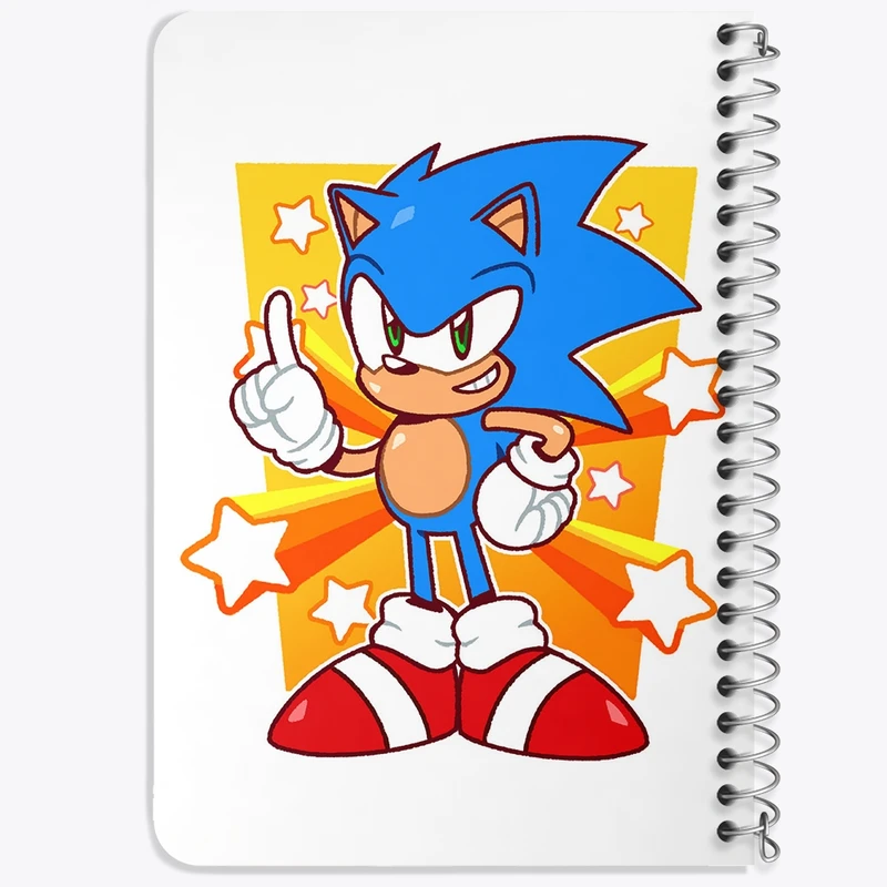 دفتر یادداشت 50 برگ خندالو طرح سونیک (Sonic) کد 37014