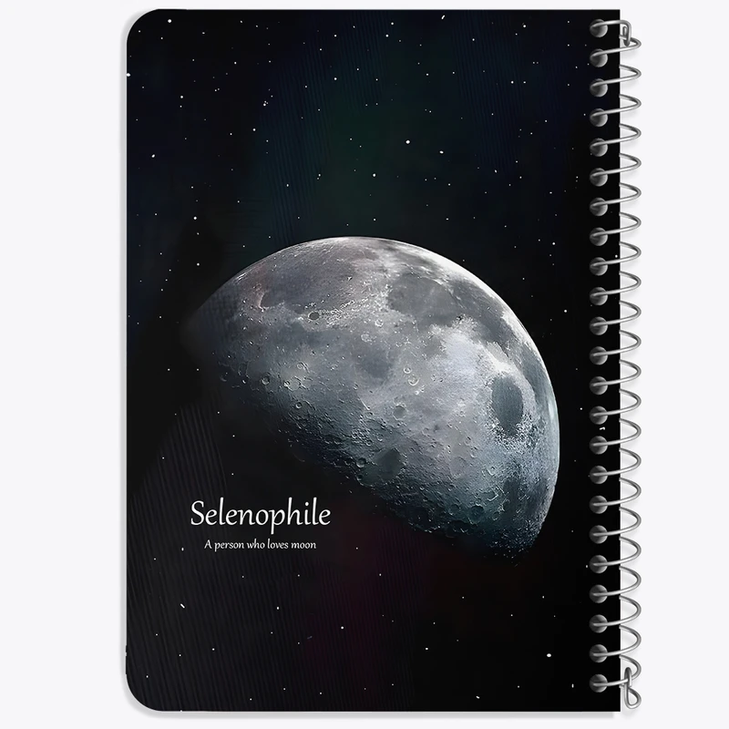 دفتر یادداشت 50 برگ خندالو طرح ماه (Moon) کد 38085