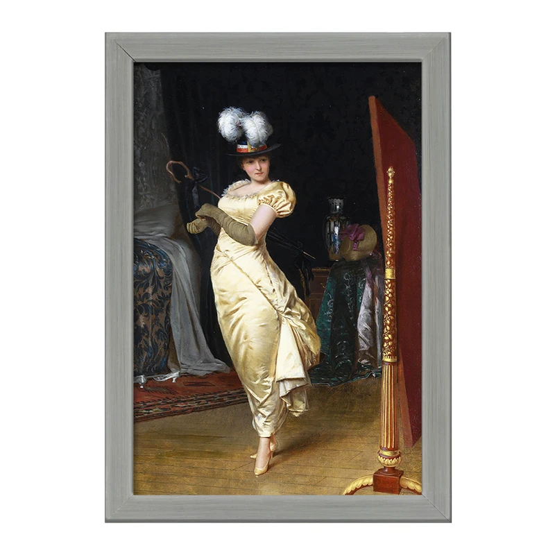 تابلو خندالو طرح نقاشی آماده شدن برای باله اثر فردریک سولاکروا کد F12142