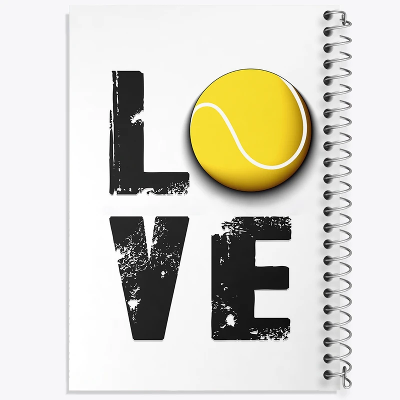 دفتر طراحی 50 برگ خندالو طرح تنیس Tennis کد 26611