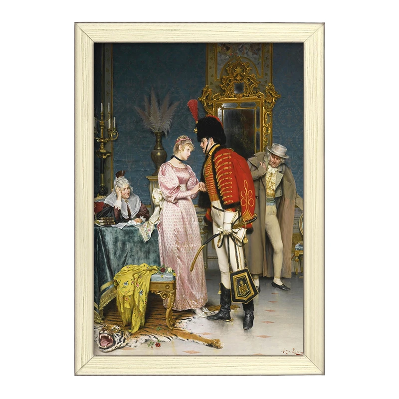 تابلو خندالو طرح نقاشی نامزدی اثر آرتورو ریچی کد F12167