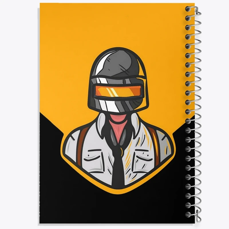 دفتر طراحی 50 برگ خندالو طرح بازی پابجی PUBG  کد 3791