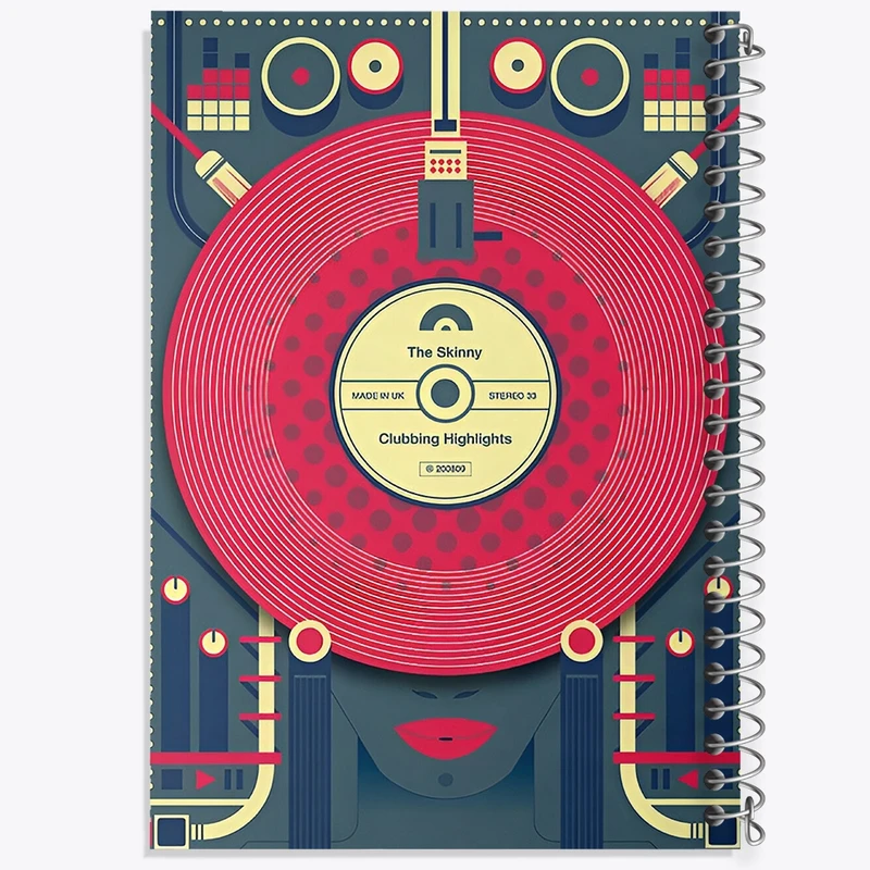 دفتر شطرنجی 50 برگ خندالو طرح موزیک کد F9706