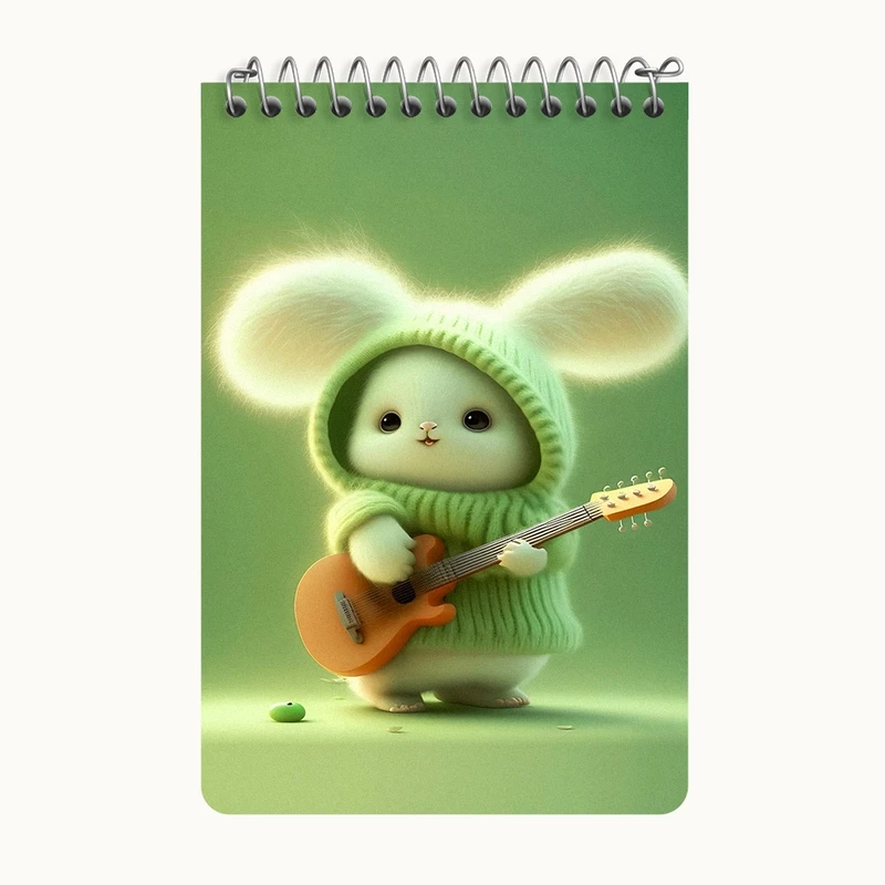 دفتر یادداشت 50 برگ خندالو طرح خرگوش بامزه کد F5758