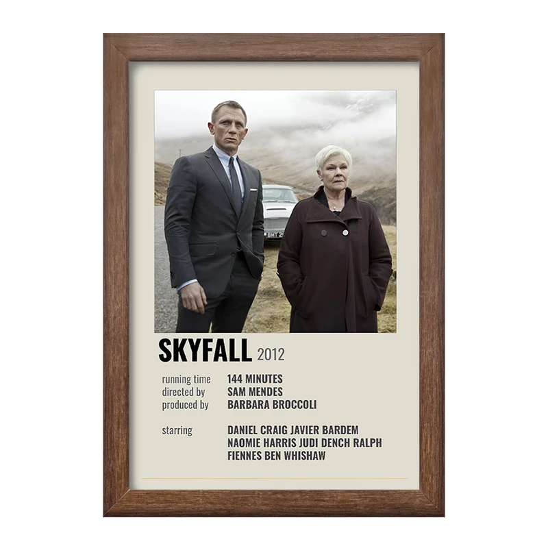 تابلو خندالو طرح اسکای فال (Skyfall) کد F13100