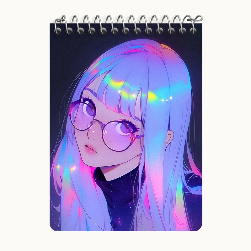 دفتر یادداشت 50 برگ خندالو طرح دخترانه کد N4327