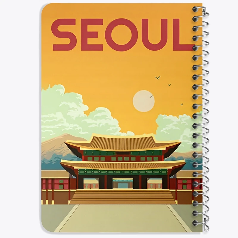 دفتر یادداشت 50 برگ خندالو طرح سئول (Seoul) کد F6325