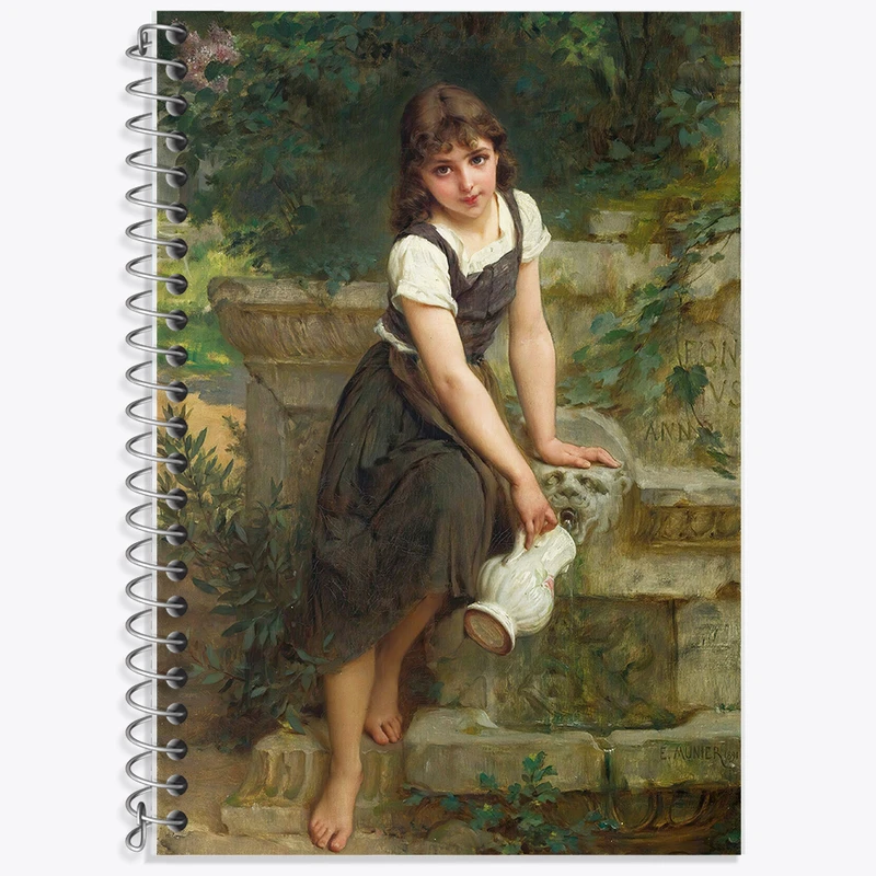 دفتر نت موسیقی 50 برگ خندالو طرح نقاشی فواره اثر امیل مونیر کد F12343