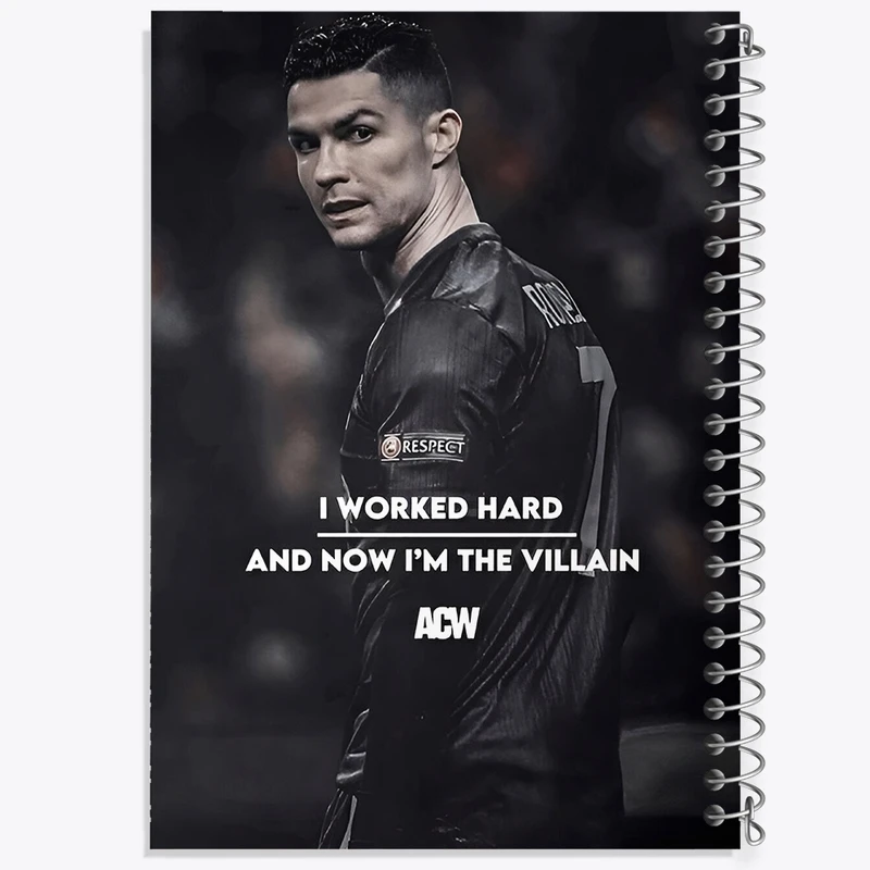 دفتر طراحی 50 برگ خندالو طرح کریستیانو رونالدو کد F14261