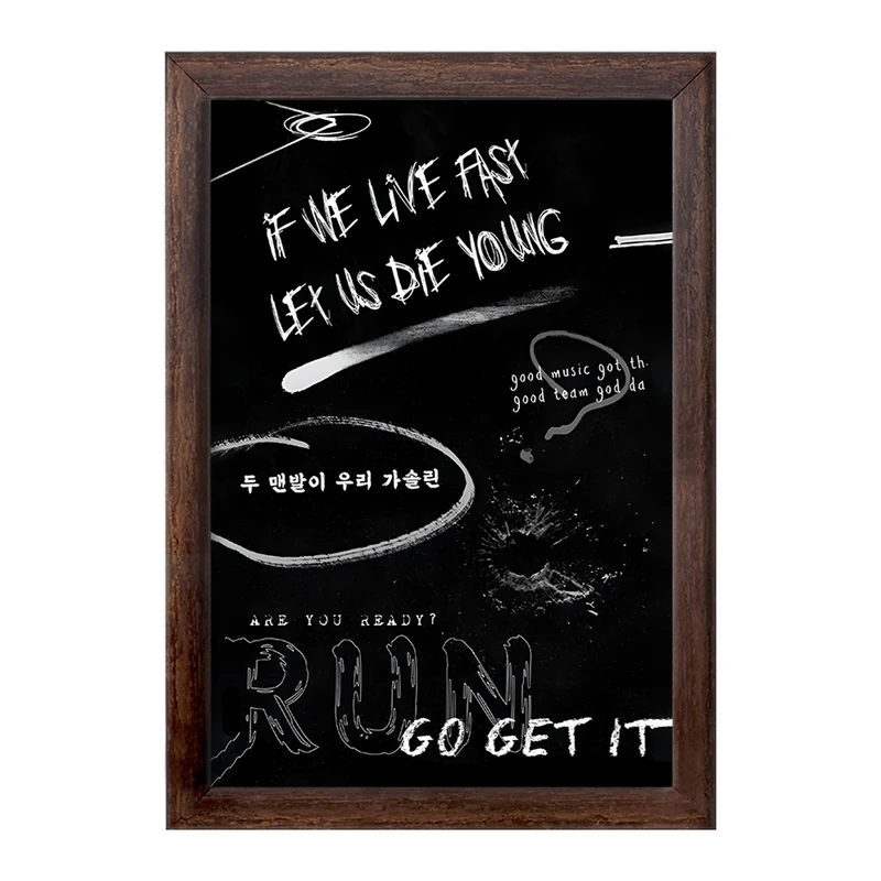 تابلو خندالو طرح عکس نوشته فانتزی کد F10478