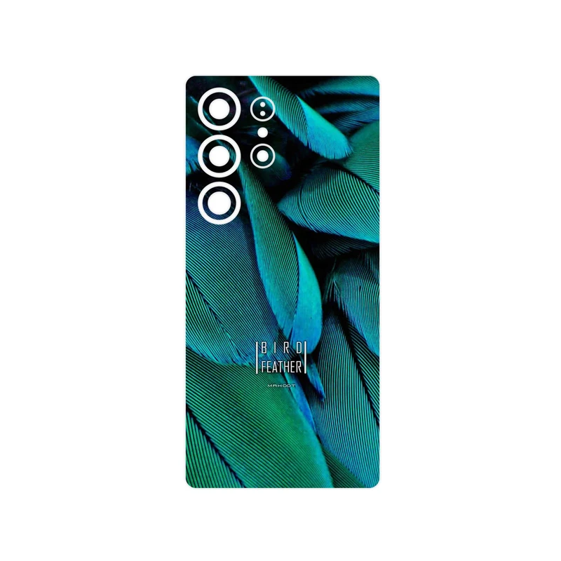 برچسب پوششی ماهوت مدل Green Feather مناسب برای گوشی موبایل سامسونگ Galaxy S25 Ultra