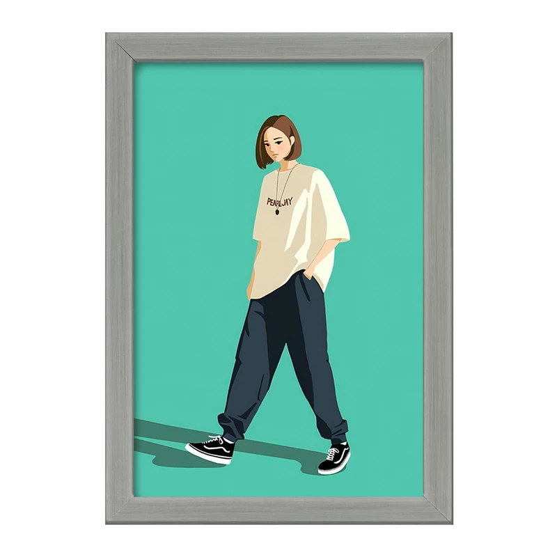 تابلو خندالو طرح دخترانه مینیمال کد F3249