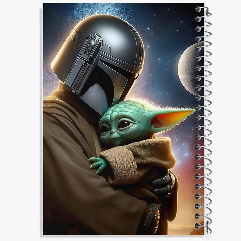 دفتر طراحی 50 برگ خندالو طرح جنگ ستارگان (Star Wars)  کد N3799