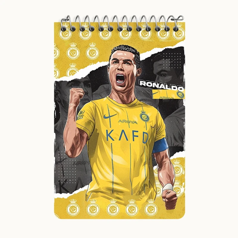 دفتر یادداشت 50 برگ خندالو طرح کریستیانو رونالدو کد F14256