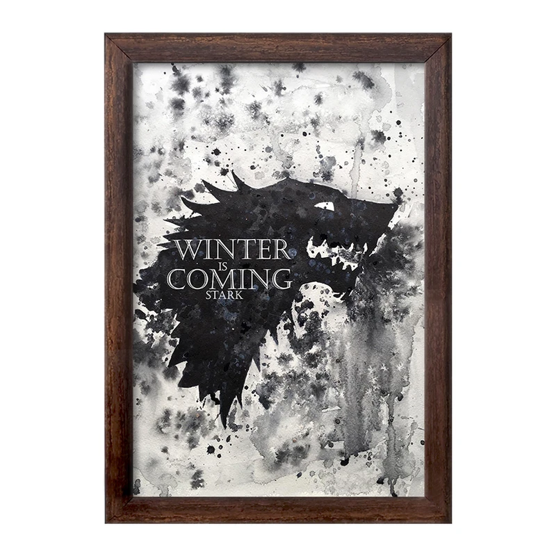 تابلو خندالو طرح زمستان در راه است (Winter Is Coming) کد F11372