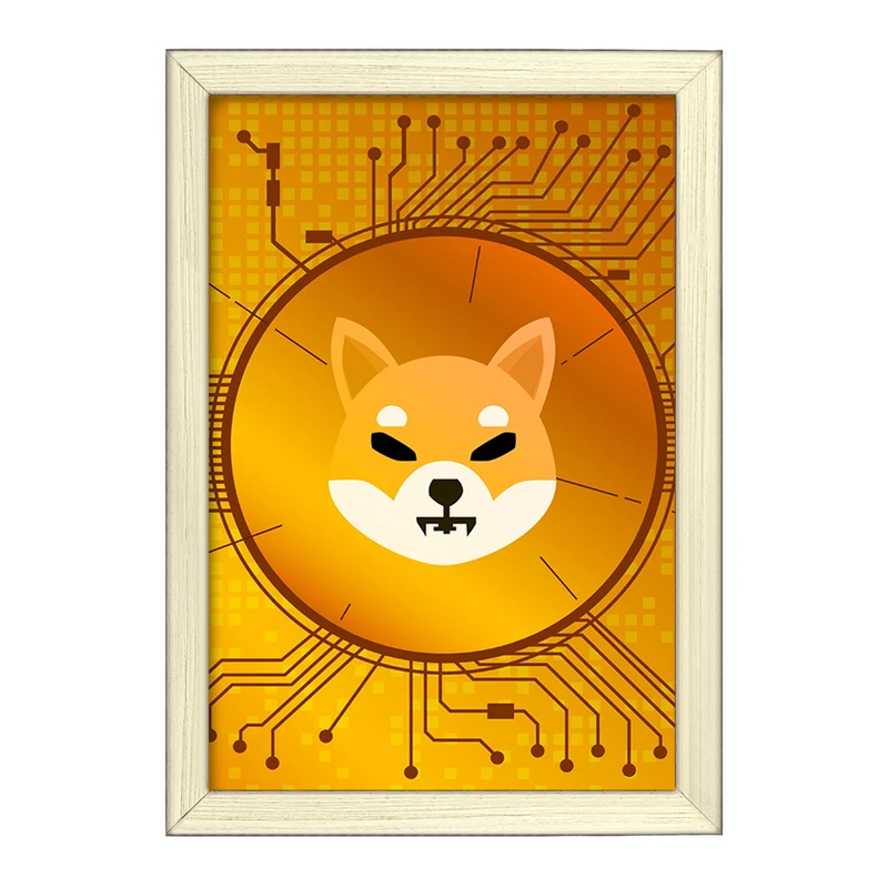 تابلو خندالو طرح ارز دیجیتال شیبا اینو Shiba Inu  کد 10879