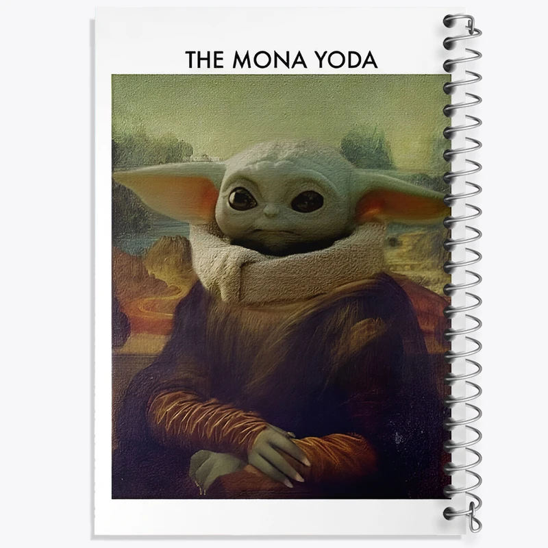 دفتر مشق 50 برگ خندالو طرح بیبی یودا کد F4091