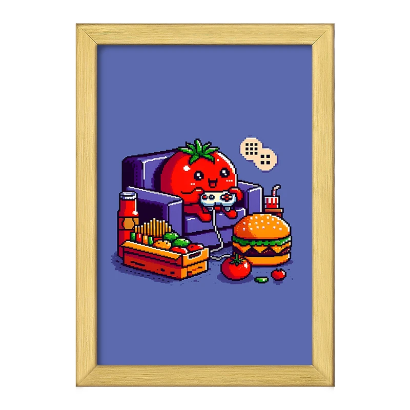 تابلو خندالو طرح فست فود کد F4211