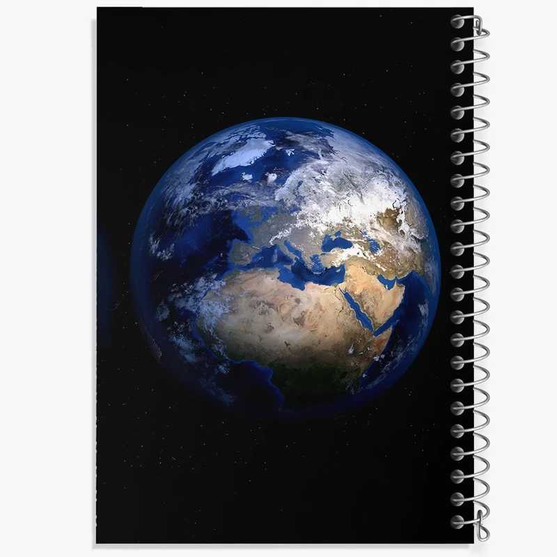 دفتر طراحی 50 برگ خندالو طرح سیاره زمین کد 25351