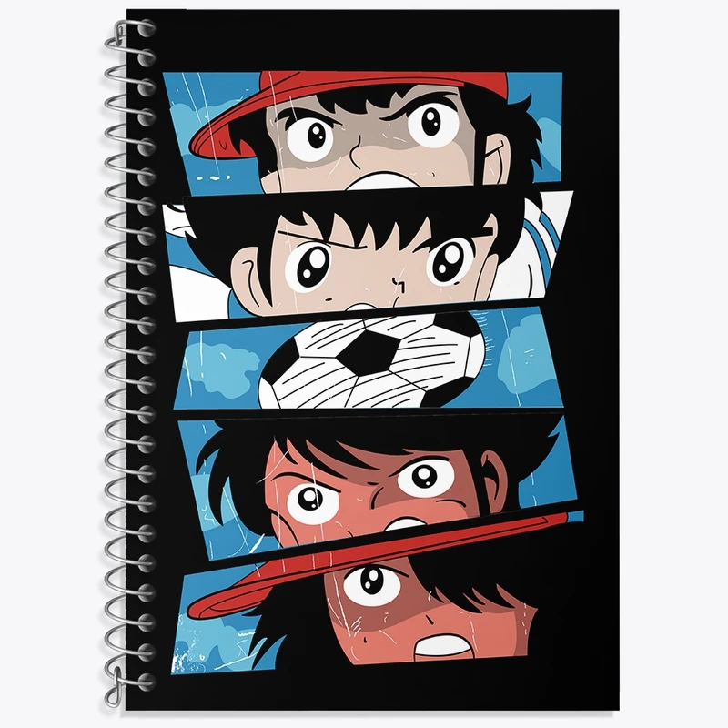 دفتر زبان 50 برگ خندالو مدل سه خط طرح فوتبالیست ها کد N7926