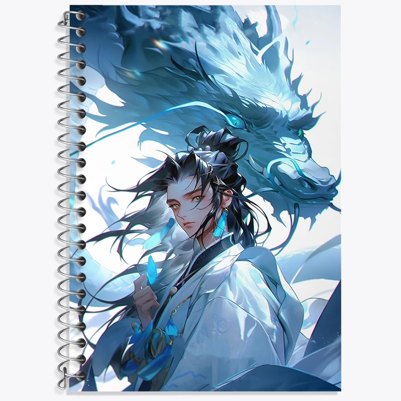 دفتر نت موسیقی 50 برگ خندالو طرح پسر و اژدها کد F3418