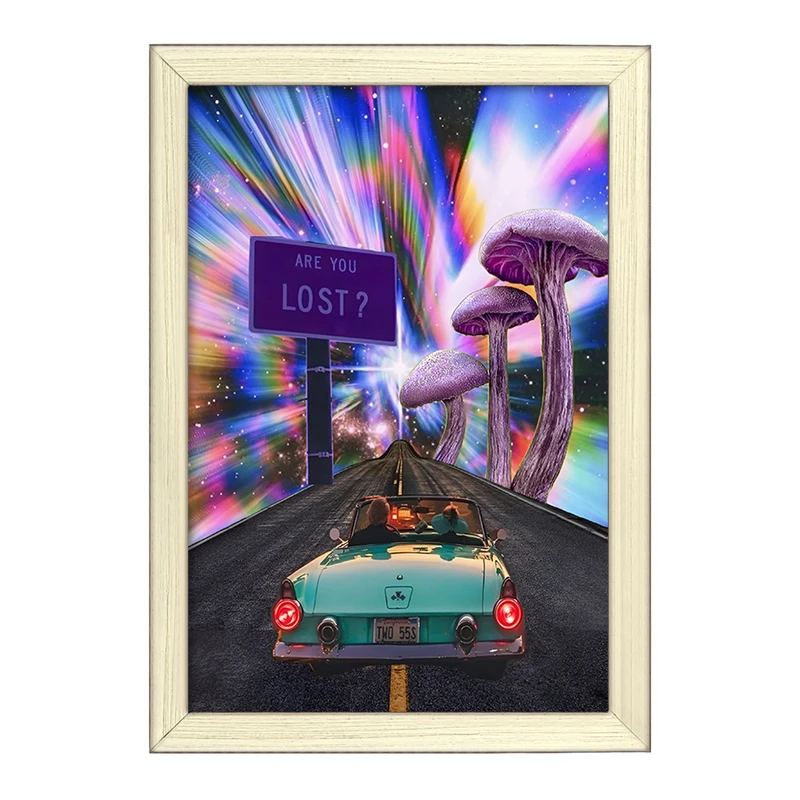 تابلو خندالو طرح جاده ی بی انتها کد F6449