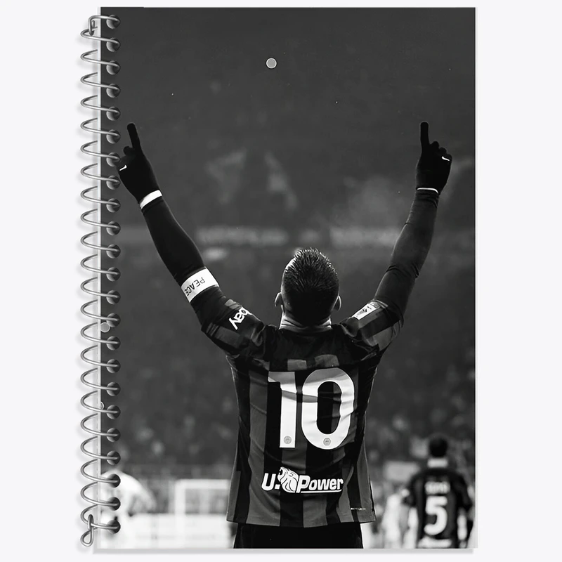 دفتر زبان 50 برگ خندالو مدل دو خط طرح لاوتارو خاویر مارتینز (Lautaro Martínez) کد F14328