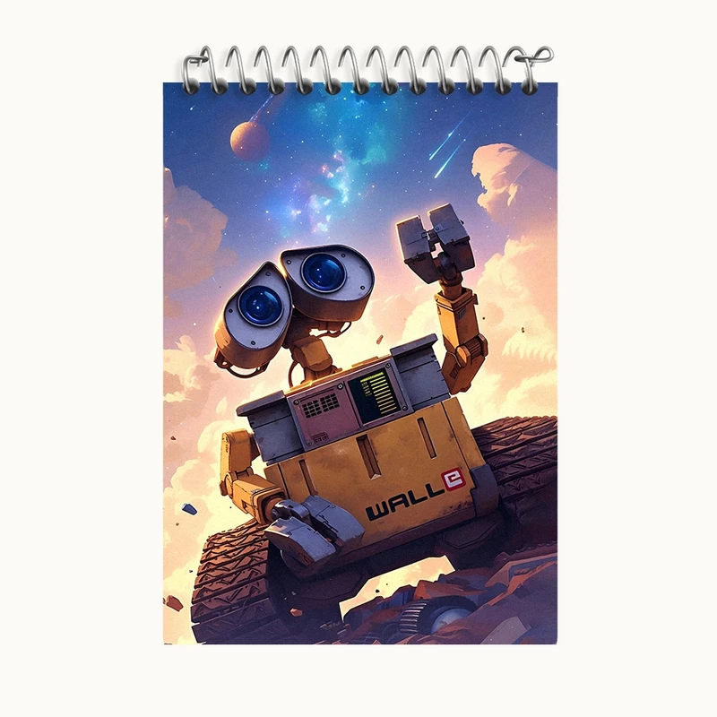 دفتر یادداشت 50 برگ خندالو طرح وال ای (wall-E) کد F3413