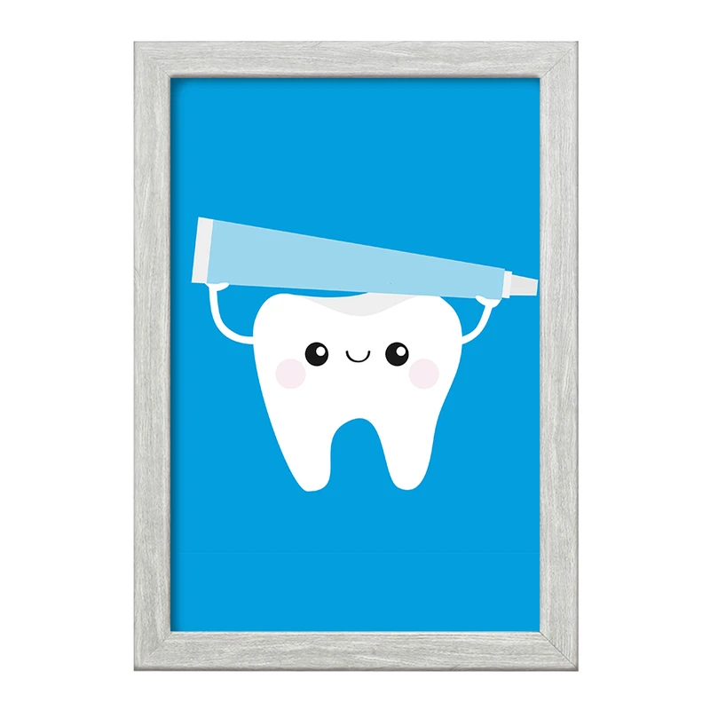 تابلو خندالو طرح دندان و دندان پزشکی کودکانه کد 36741