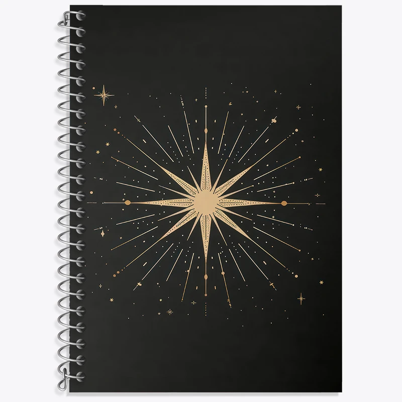 دفتر نت موسیقی 50 برگ خندالو طرح ستاره مینیمال کد F3077