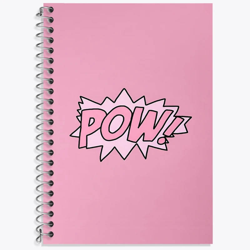 دفتر نت موسیقی 50 برگ خندالو طرح Pow کد F3846