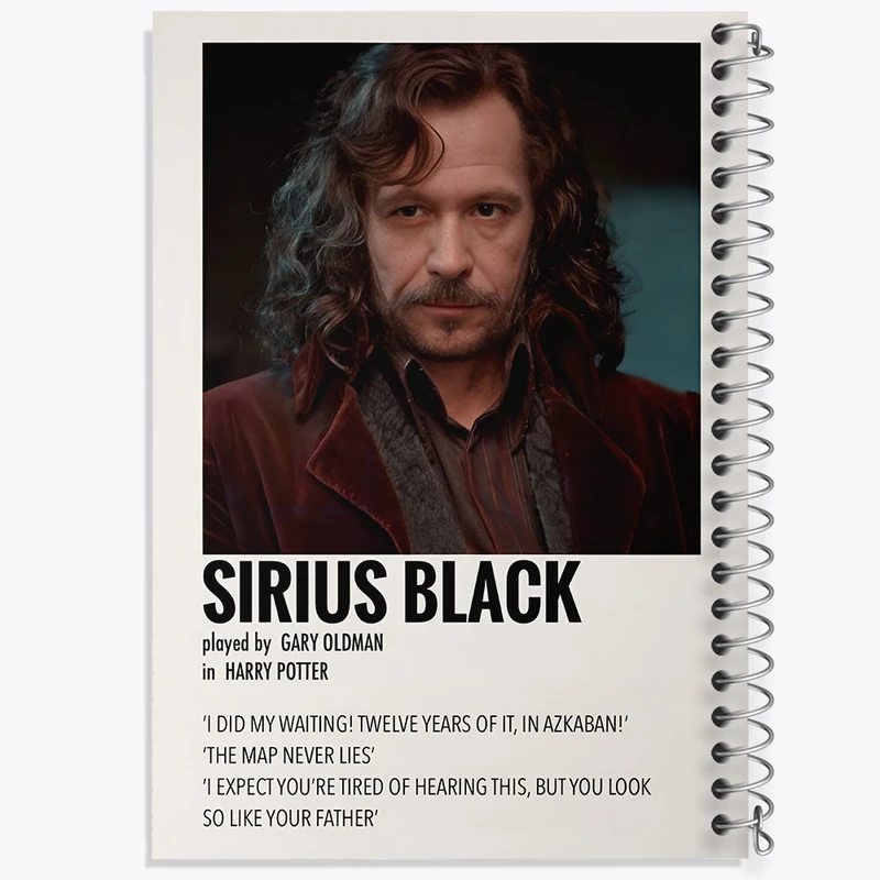 دفتر مشق 100 برگ خندالو طرح سیریوس بلک (Sirius Black) کد F13398