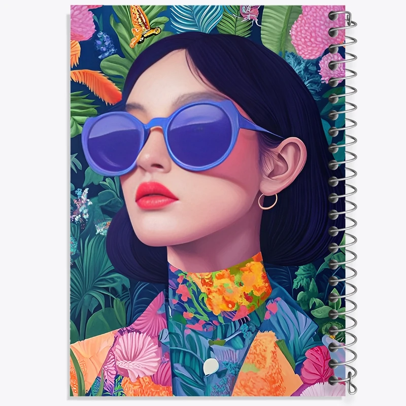 دفتر شطرنجی 50 برگ خندالو طرح دخترانه کد F12567