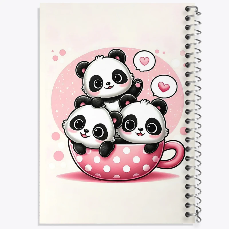 دفتر نقاشی 50 برگ خندالو طرح پاندای کیوت کد F4246