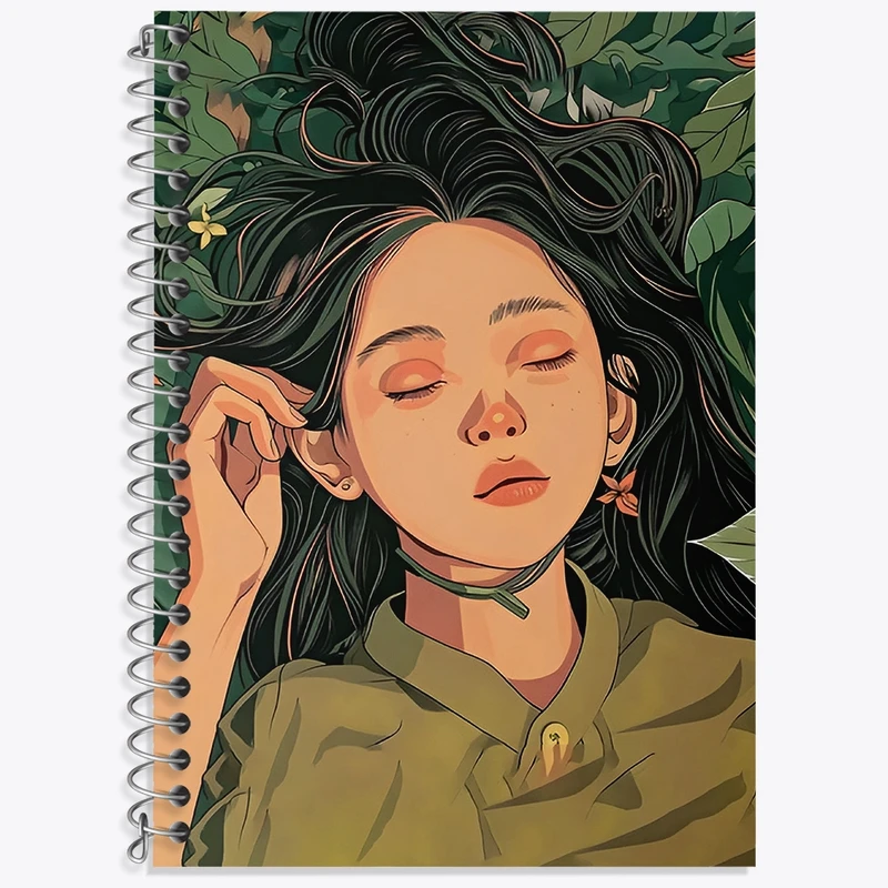 دفتر زبان 50 برگ خندالو مدل سه خط طرح دخترانه کد F3275