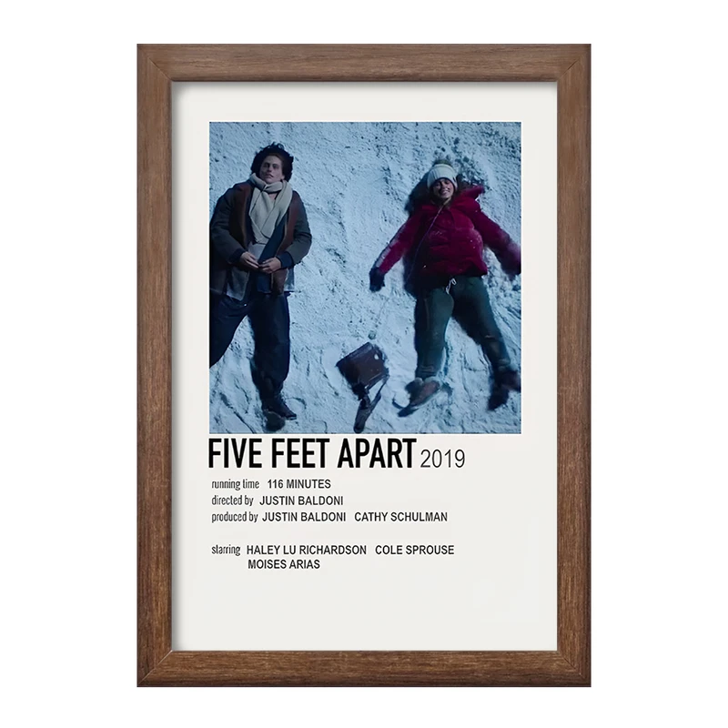 تابلو خندالو طرح پنج قدم فاصله (Five Feet Apart) کد F13196