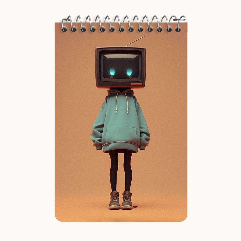 دفتر یادداشت 50 برگ خندالو طرح فانتزی کد F4040